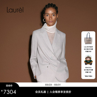 LP银葱羊毛料西装 Laurel劳芮新款 周同款 LWL364T01400 巴黎时装