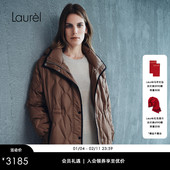 Laurel劳芮新款 锦纶 超轻羽绒立领长外套女LWL354L00300