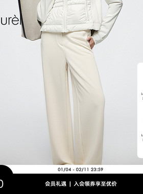 Laurel劳芮新款慵懒显瘦阔腿裤LWD356K90000