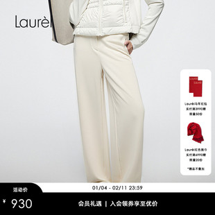 Laurel劳芮新款慵懒显瘦阔腿裤LWD356K90000