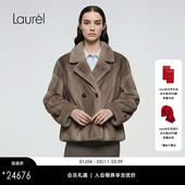水貂毛皮 Laurel劳芮新款 西装 领短款 水貂皮草LWD366S01400