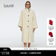 皮毛一体大衣LWD363R00400 宽松长款 绵羊毛 Laurel劳芮新款