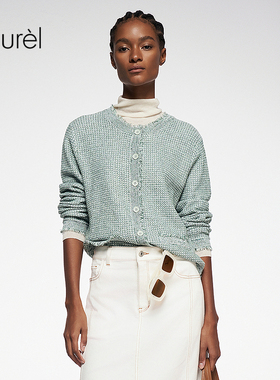 【金葱超细棉丝料】Laurel劳芮新款半夏箱型毛衫LWL363M00900