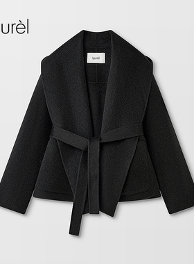 【骆驼绒】Laurel劳芮新款大翻领短款大衣LWD366D035DX