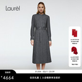 云弹羊绒纱 Laurel劳芮智感H型连衣裙LWL364Y03500