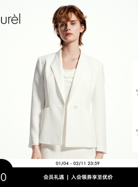 Laurel劳芮新款淡人琵琶领修身收腰西装女LWD361T01400