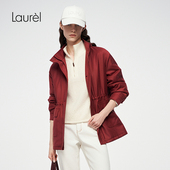 温莎红猎驼绒外套LWL364L01100 新款 流云羊绒丝 Laurel劳芮新款