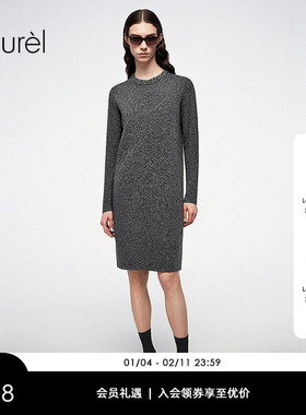 【绵羊毛】Laurel劳芮25秋新款宽松直身毛衫连衣裙LWD356M07900