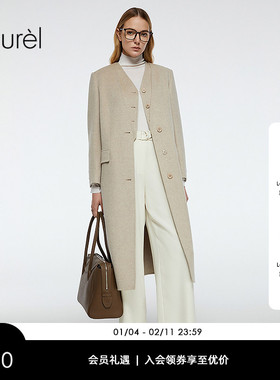 【绵羊毛】Laurel劳芮新款羊毛绒长款大衣LWD364D01400