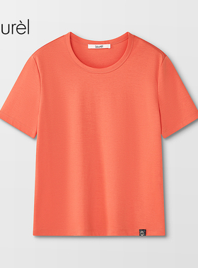 【长绒棉】Laurel劳芮新款经典圆领短袖T恤LWD366Z00700