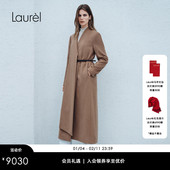 Laurel劳芮新款 骆驼绒 骆驼绒长大衣女LWL354D04600