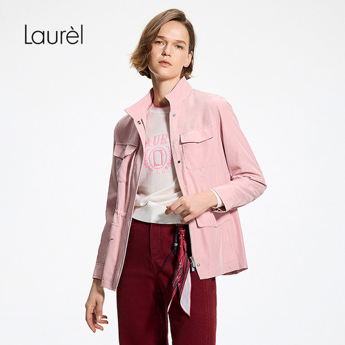 【20mm丝棉纺】Laurel劳芮26春新款立领轻机能外套LWL371W00900