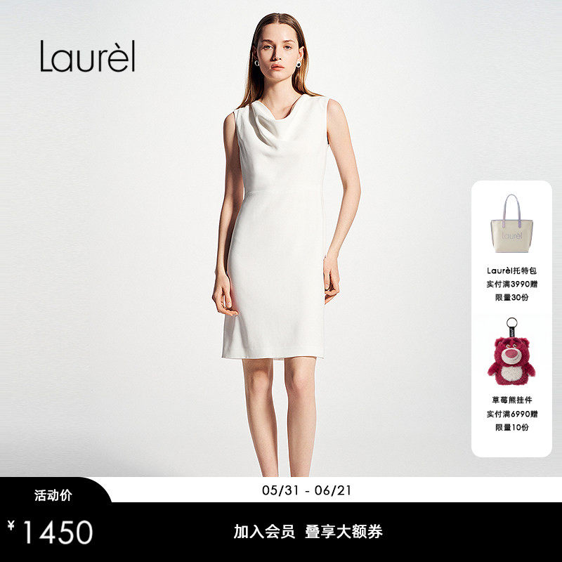 【醋酯纤维】Laurel劳芮新款立体修身连衣裙女LWD365Y033DX