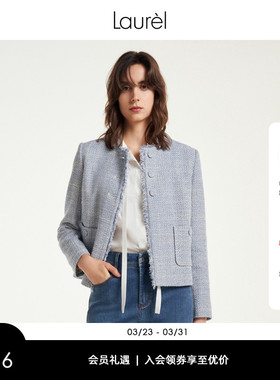 【长绒棉】Laurel劳芮新款棉花纱箱型miu系航海外套LWL351W00800