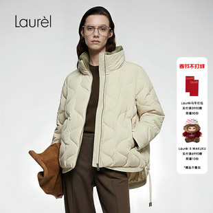 【白鹅绒】Laurel劳芮新款波浪形立领短款羽绒服LWD346L00200