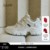 牛皮革 Laurel劳芮新款 经典 拼接运动鞋 LWL353H00100