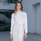 Laurel劳芮24冬新款 Marini花纱 花纱直身半裙女LWL354Q03600