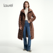 羽绒服LWL351L01400 丝驼绒长款 白鹅绒 Laurel劳芮新款