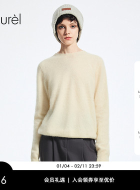 【绵羊毛】Laurel劳芮新款慵懒随性圆领羊毛衫LWD366M02800