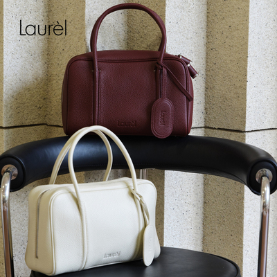 【牛皮革】Laurel劳芮新款荔枝纹牛皮保龄球包LWL353O00100