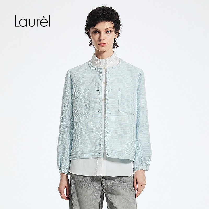 Laurel劳芮25春秋新款小香风航海系短外套女LWD365W015DX