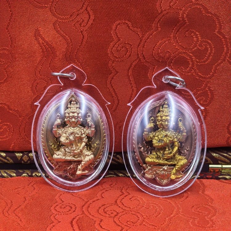 泰国佛牌&middot;龙婆禅南四面佛主播同款男女配戴生日礼物吊坠项链