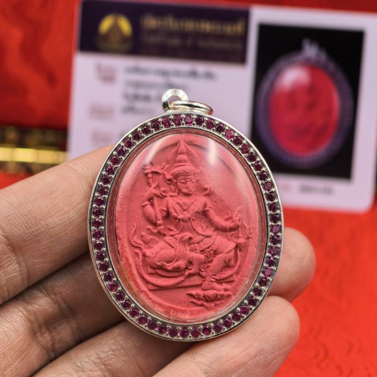 泰国佛牌龙婆禅南四面佛四面神骑凤带鉴定卡2558主播同款佛牌吊坠