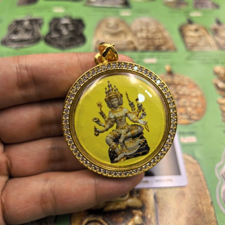 泰国佛牌&middot;龙婆禅南四面佛神佛历2550年带鉴定卡主播同款男女配戴