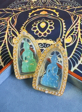 泰信堂 泰国佛牌 龙婆马哈菩提叶寺2566琉璃药师原庙真品泰牌