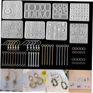 Earring Pendant Resin Molds With Ear Hook Silicone Mold For
