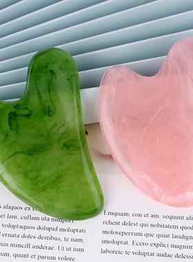 Natural Jade Stone Gua Sha Massage Board Rose Quartz Guasha