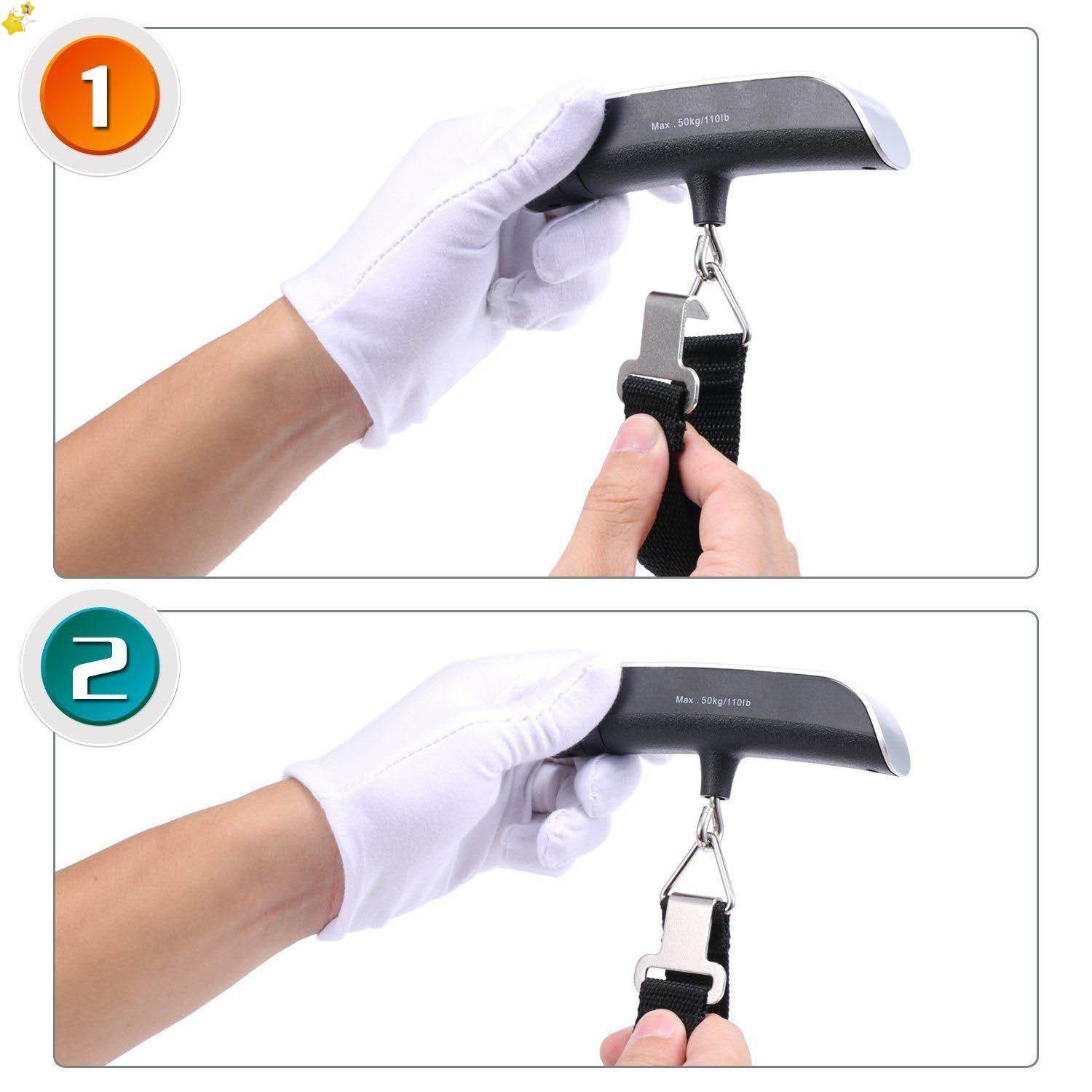 50kg digital electronic travel scale luggage LCAIID hanging