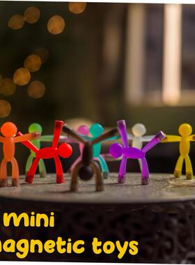 10Pcs Mini Man Magnetic travel toys for kids Rubber Magnet