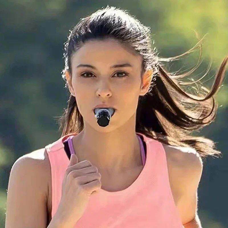 NEW Sports Breathing Trainer Exercise Lung Face Mouthpiece R