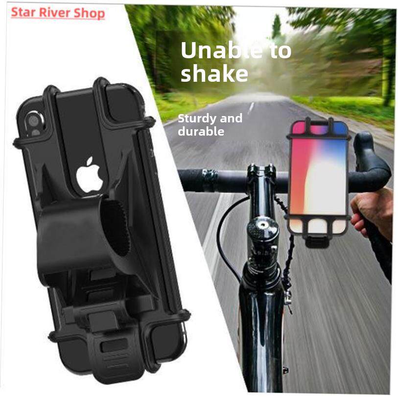 Universal Shockproof Elastic Silicone Mount Phone Holder Sta