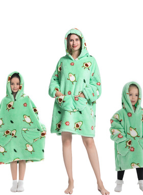 Oversized Hoodie Blanket for Adult Child Wearable Blankets