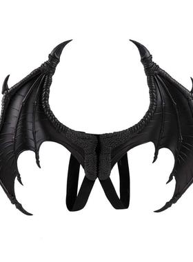Halloween mardigras kid costume demon cosplay dragon wings