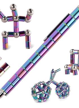 Magnetic Metal Fidget Pen Toys Multifunctional Gift Deformab