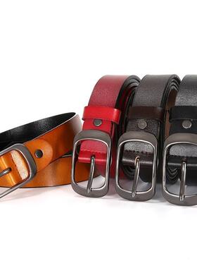 New Luxury Genuine Leather Belt For Women Jean Strap Casual