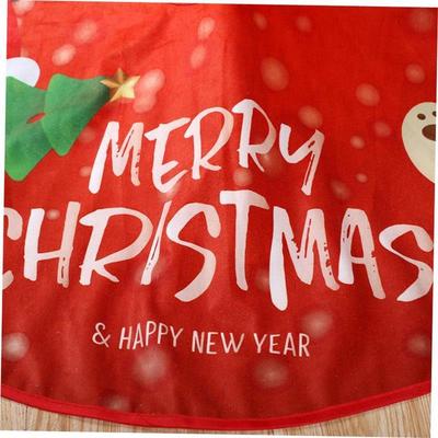 New Christmas tree skirt printing tree decorations圣诞树裙