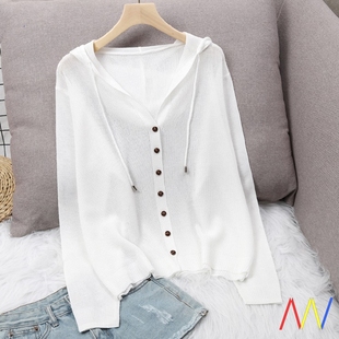 Ladies Sweater Cardigan Summer Thin Jacket For Women Coat