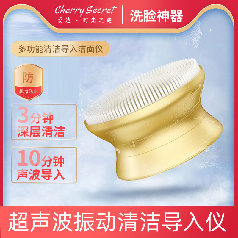 时光之谜电动洗脸仪硅胶洁面仪洗脸神器女护肤品超声波导入美容仪