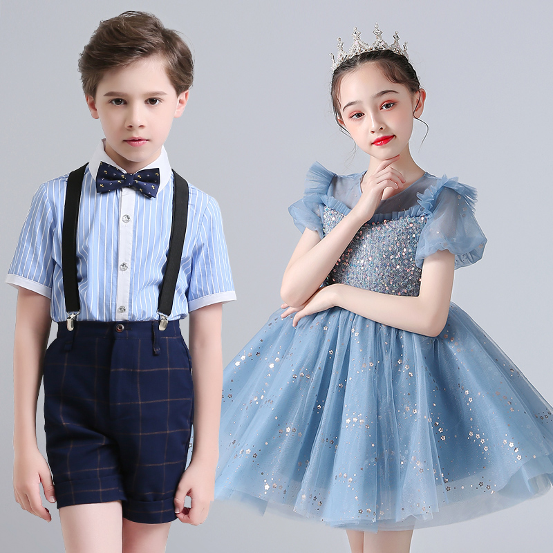 合唱演出服幼儿园小学生蓬蓬裙