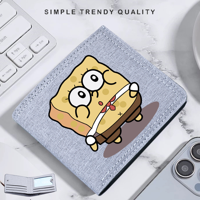 海绵宝宝钱包小巧大容量多卡位