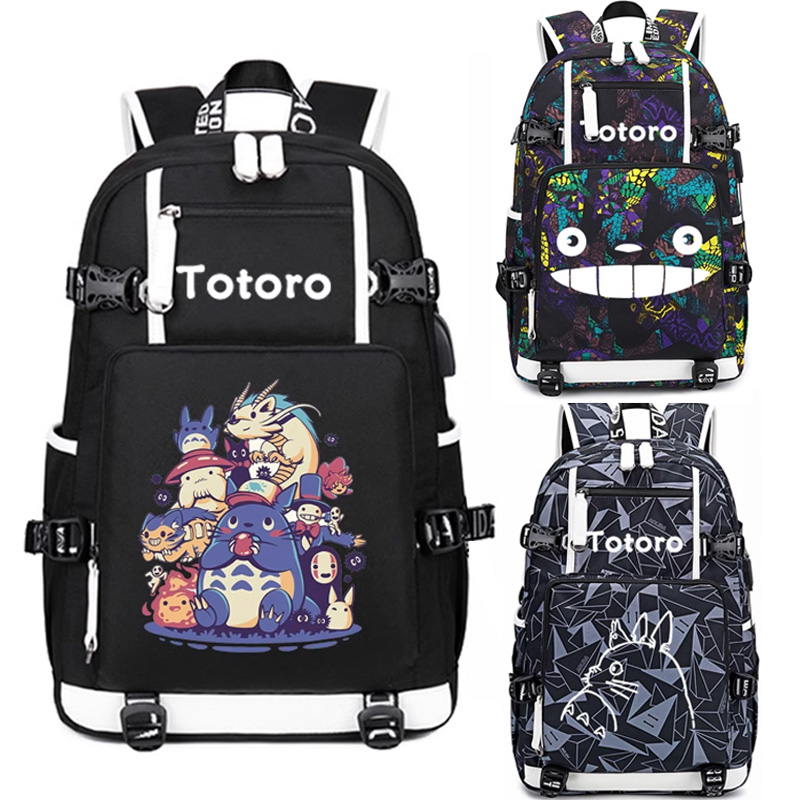 校园男书包龙猫双肩包卡通韩版