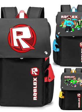 Roblox书包罗布乐思虚拟世界周边男女双肩背包大容量休闲电脑包