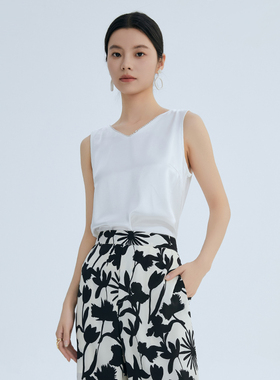 lucidy鲁思蒂背心2024年夏季新款甜美无袖上衣内搭打底外穿吊带