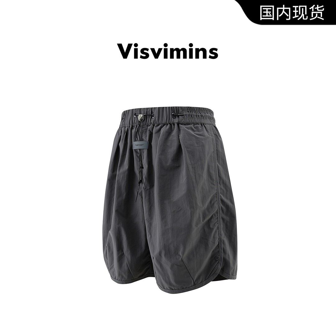 品牌撤柜】Visvimins短裤男夏季美式潮牌宽松速干运动五分休闲裤