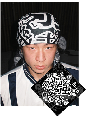 GameOne 24SS“唱片顽童”美式嘻哈滑板街头oldschool纯棉方巾