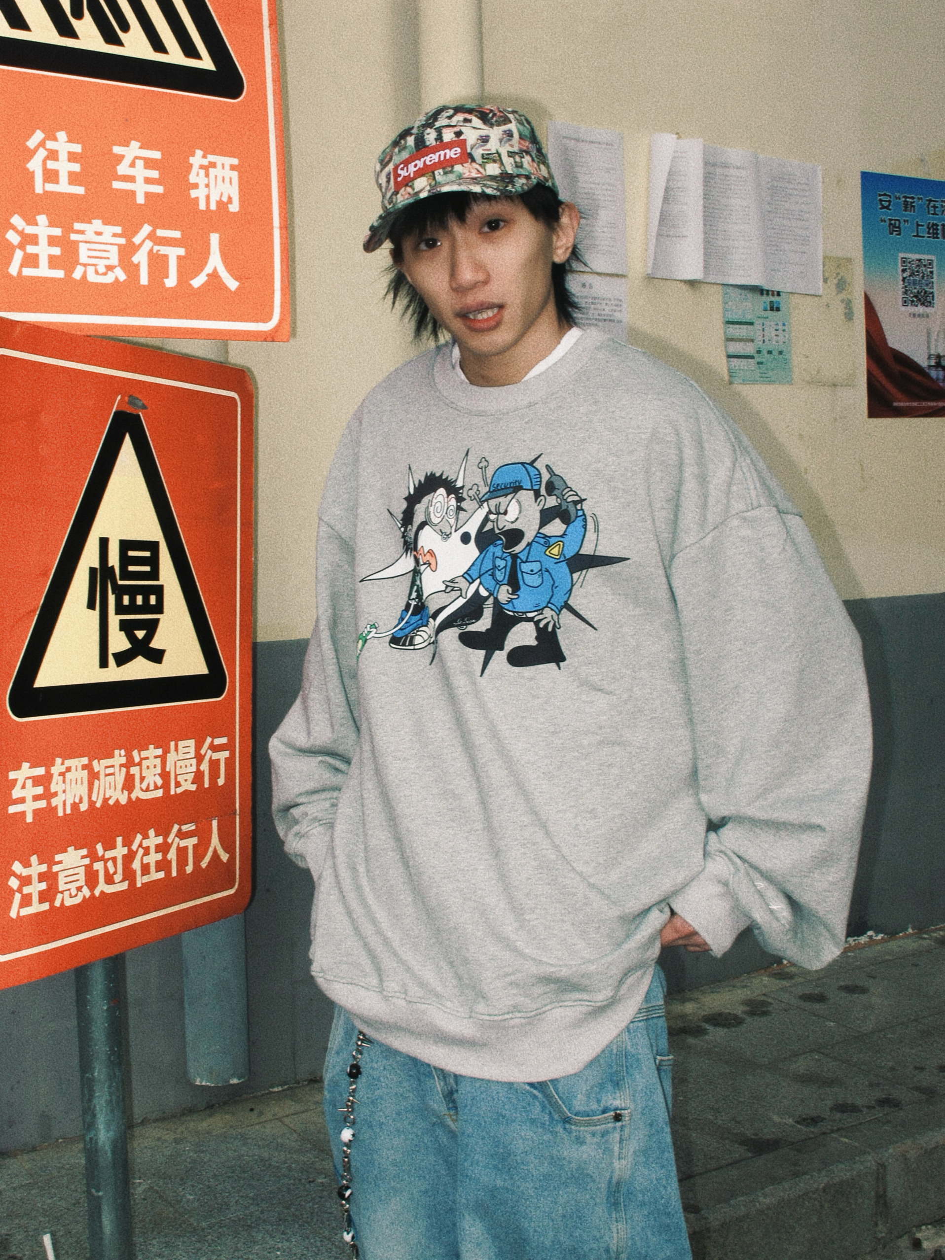 美式复古嘻哈滑板bboy